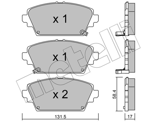 Metelli Remblokset 22-0464-1