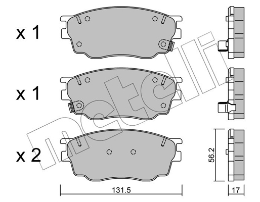 Metelli Remblokset 22-0475-0