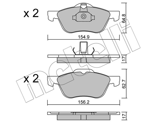 Metelli Remblokset 22-0489-0