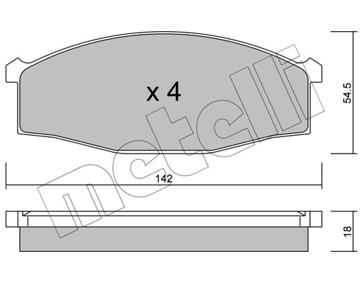 Metelli Remblokset 22-0497-0