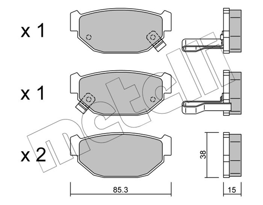 Metelli Remblokset 22-0499-0