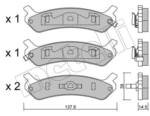 Metelli Remblokset 22-0505-0