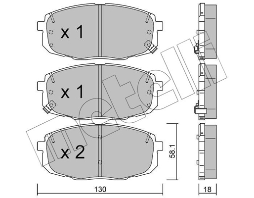 Metelli Remblokset 22-0513-1