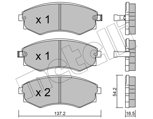 Metelli Remblokset 22-0518-0