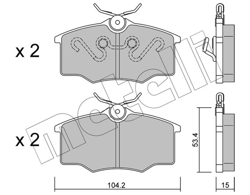 Metelli Remblokset 22-0537-0