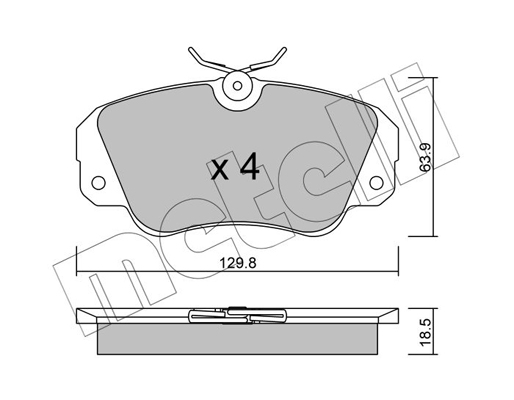 Metelli Remblokset 22-0538-0