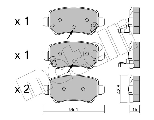 Metelli Remblokset 22-0542-2