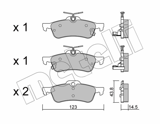 Metelli Remblokset 22-0556-1