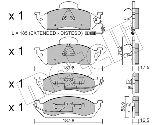 Metelli Remblokset 22-0569-0