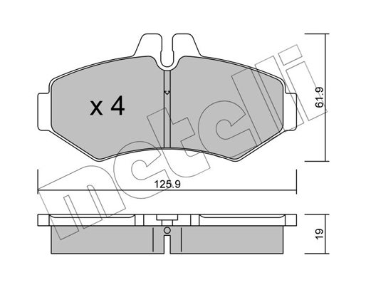 Metelli Remblokset 22-0572-0