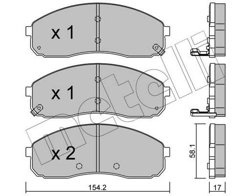 Metelli Remblokset 22-0631-0