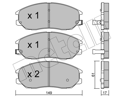 Metelli Remblokset 22-0633-0