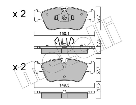 Metelli Remblokset 22-0640-0