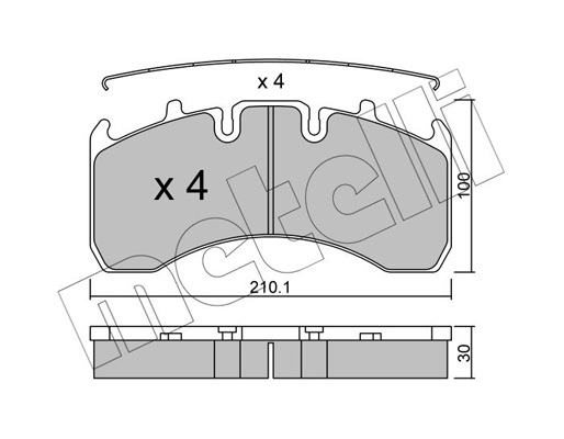 Metelli Remblokset 22-0650-0