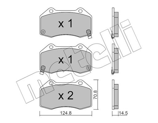 Metelli Remblokset 22-0651-3