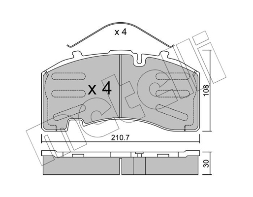 Metelli Remblokset 22-0652-0