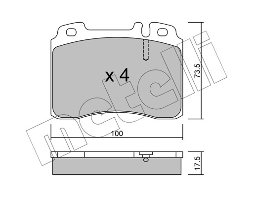 Metelli Remblokset 22-0667-0