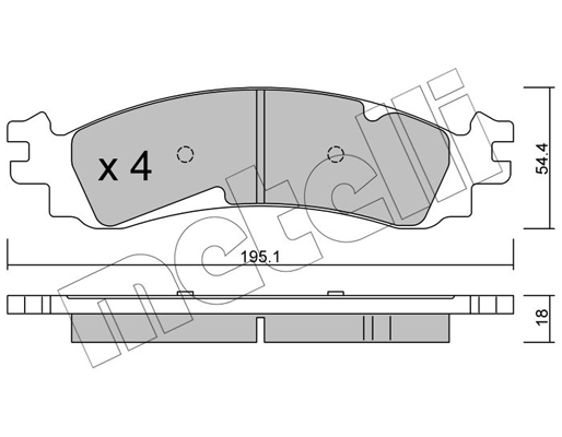 Metelli Remblokset 22-0686-0