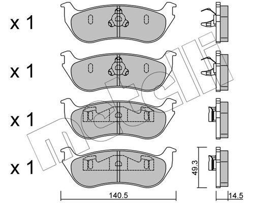 Metelli Remblokset 22-0687-0