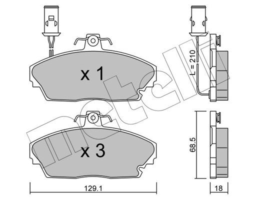 Metelli Remblokset 22-0689-0