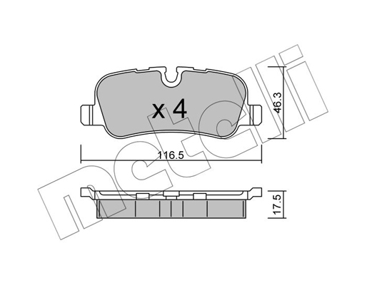 Metelli Remblokset 22-0694-0