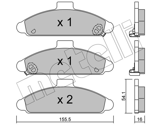 Metelli Remblokset 22-0723-0