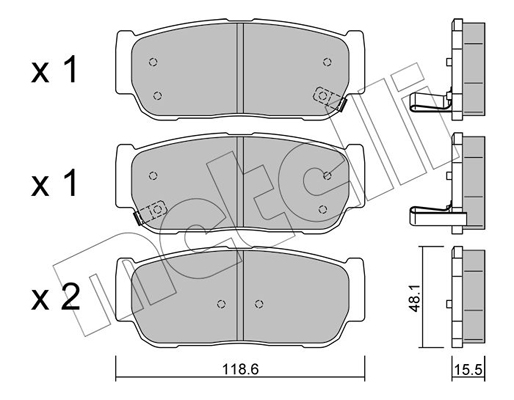 Metelli Remblokset 22-0727-0