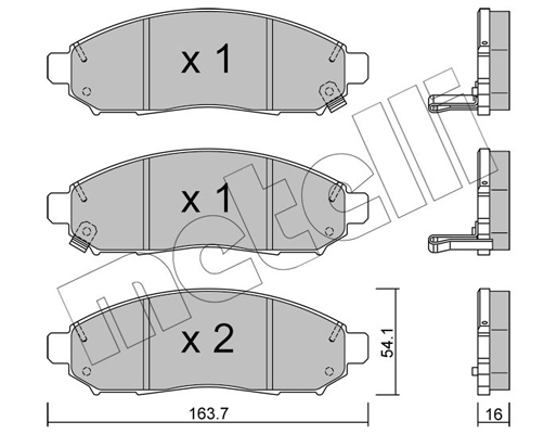 Metelli Remblokset 22-0743-1