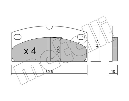 Metelli Remblokset 22-0767-0