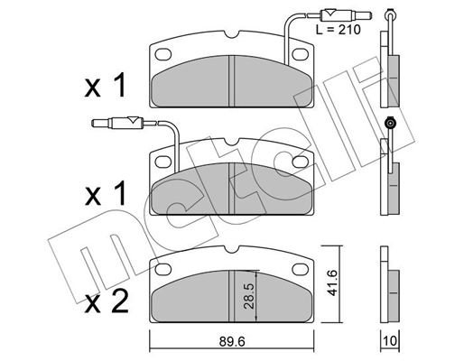 Metelli Remblokset 22-0767-1