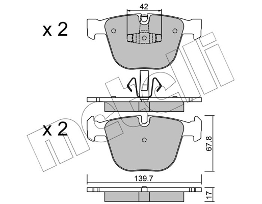 Metelli Remblokset 22-0773-6