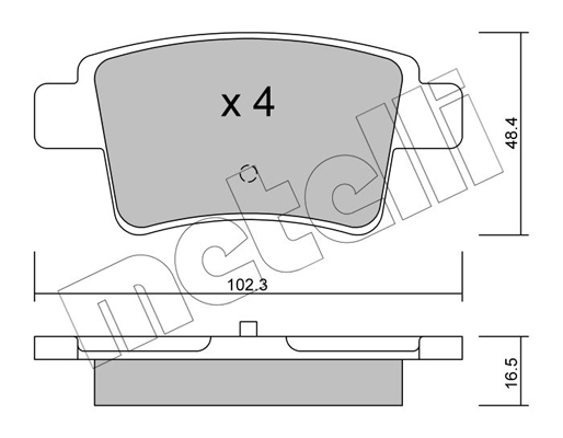 Metelli Remblokset 22-0801-0