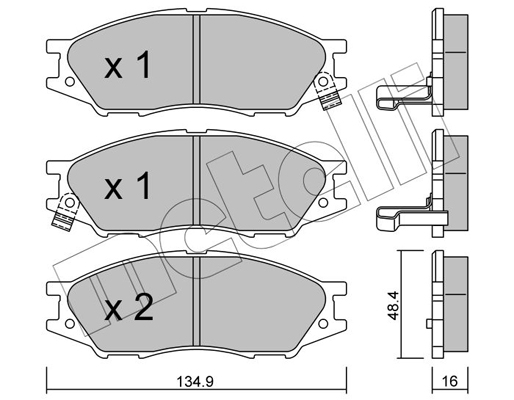 Metelli Remblokset 22-0810-0