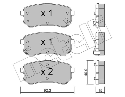 Metelli Remblokset 22-0815-0