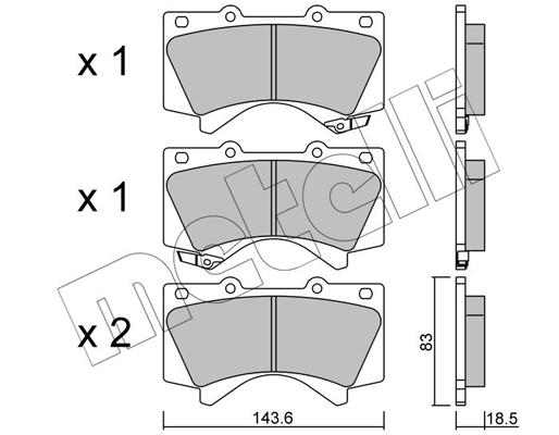 Metelli Remblokset 22-0821-0