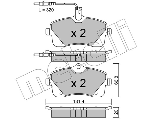 Metelli Remblokset 22-0853-0