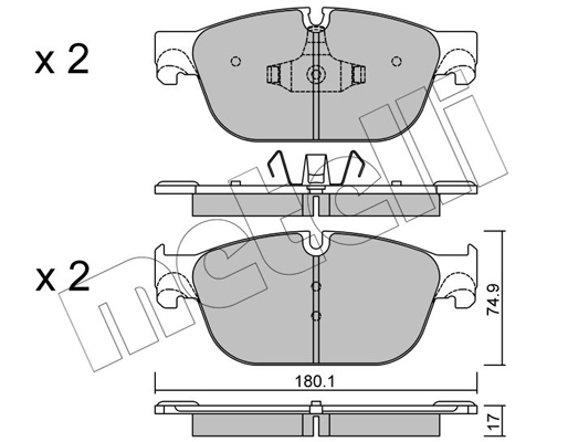 Metelli Remblokset 22-0854-0