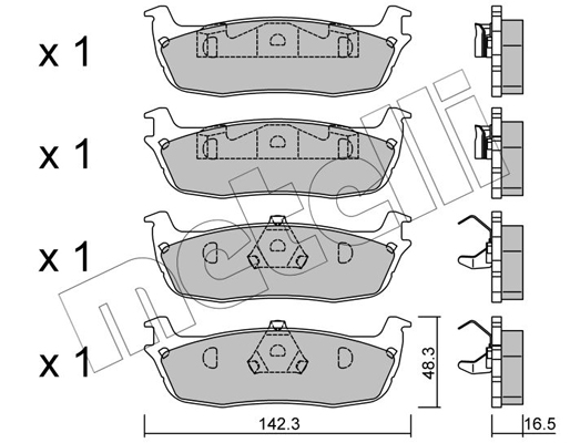 Metelli Remblokset 22-0858-0