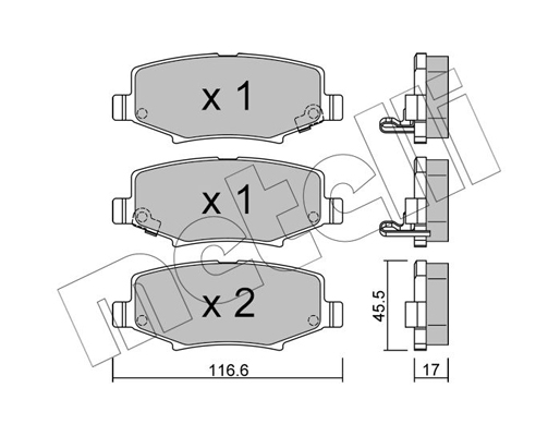 Metelli Remblokset 22-0863-1