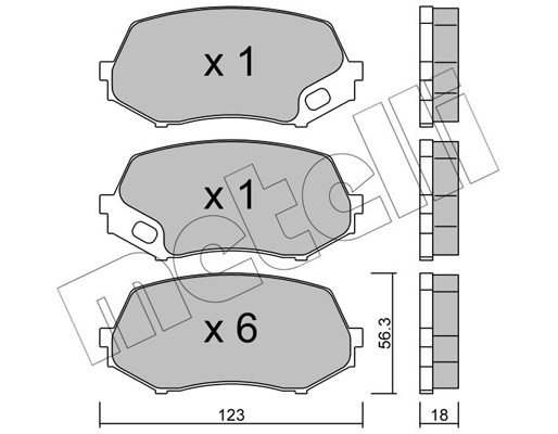 Metelli Remblokset 22-0874-0