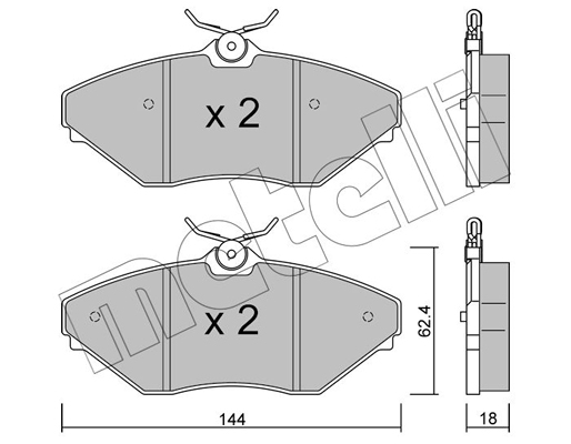 Metelli Remblokset 22-0887-0