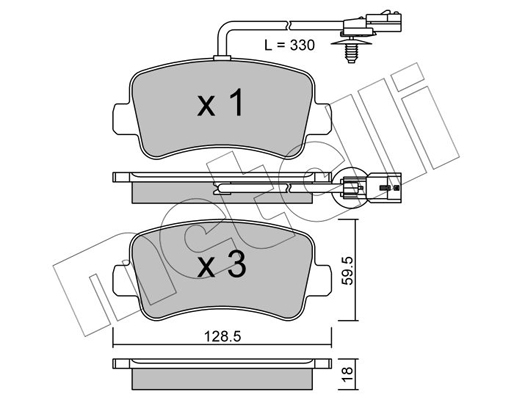 Metelli Remblokset 22-0899-0