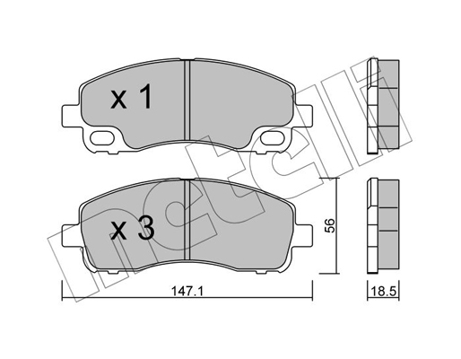 Metelli Remblokset 22-0911-0