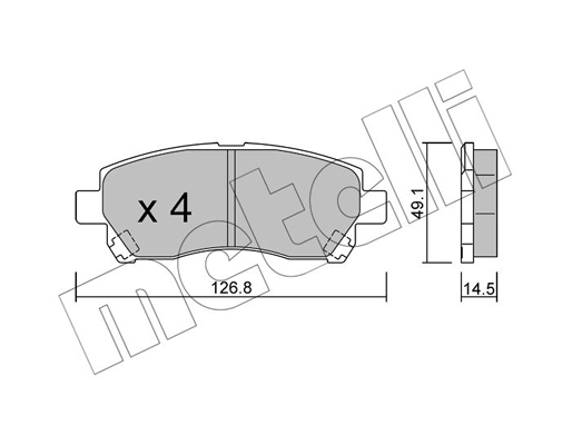 Metelli Remblokset 22-0929-0