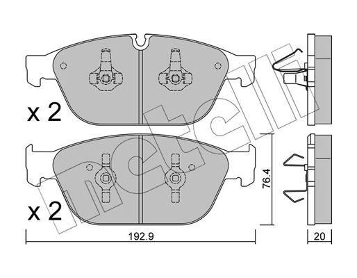 Metelli Remblokset 22-0954-0