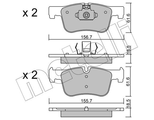 Metelli Remblokset 22-0960-0