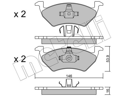 Metelli Remblokset 22-0978-0