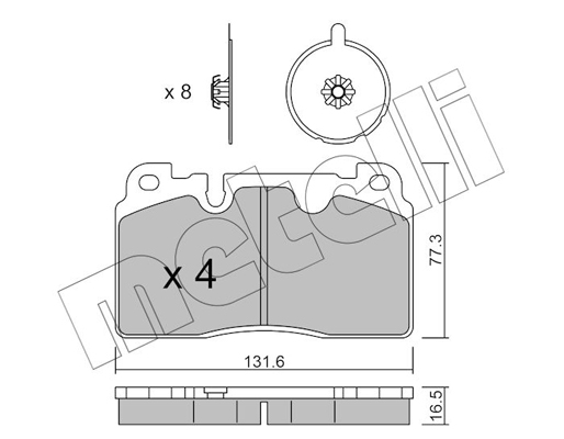 Metelli Remblokset 22-0979-0-141