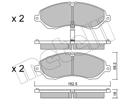 Metelli Remblokset 22-1007-0