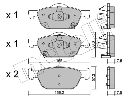 Metelli Remblokset 22-1009-0